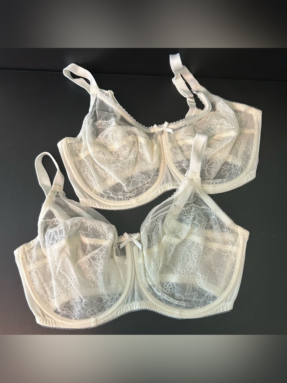 Lot of 2 - 36DDD - Wacoal Retro Chic Full-Figure Underwire Bra Unlined 855186